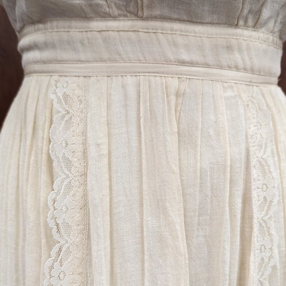 VINTAGE WEDDING - 1970s Vintage Gunne Sax by Jessica McClintock Size 5 Natural - Picture 7 of 15